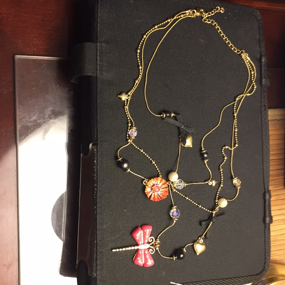 Betsy Johnson necklace with Matching earrings.